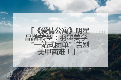 《爱情公寓》明星品牌转型：羽墨美学“一站式团单”告别美甲两难！