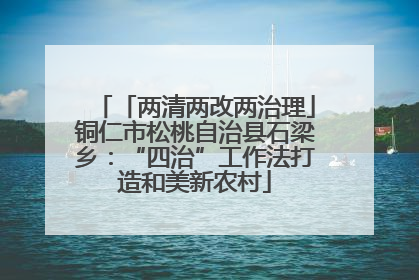 「两清两改两治理」铜仁市松桃自治县石梁乡：“四治”工作法打造和美新农村