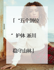 “五个到位”护体 淅川稳守山林