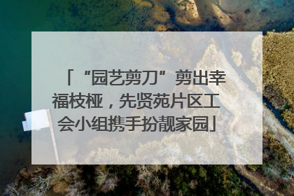 “园艺剪刀”剪出幸福枝桠，先贤苑片区工会小组携手扮靓家园