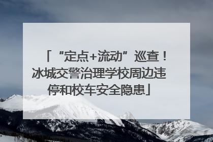 “定点+流动”巡查！冰城交警治理学校周边违停和校车安全隐患
