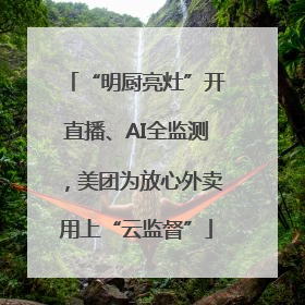 “明厨亮灶”开直播、AI全监测，美团为放心外卖用上“云监督”