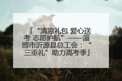 “清凉礼包 爱心送考 志愿护航”——淄博市沂源县总工会：“三重礼”助力高考季