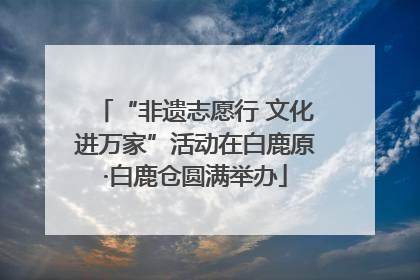 “非遗志愿行 文化进万家”活动在白鹿原·白鹿仓圆满举办