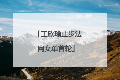 王欣瑜止步法网女单首轮