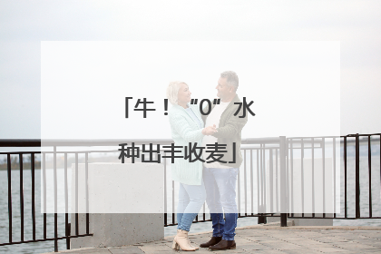 牛！“0”水种出丰收麦