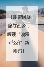 甜蜜风暴席卷西乡，解锁“浪漫+经济”新密码