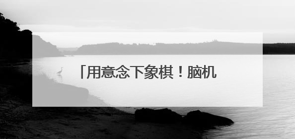 用意念下象棋！脑机接口快速发展 “人机共生”照进现实
