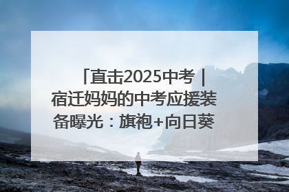 直击2025中考｜宿迁妈妈的中考应援装备曝光：旗袍+向日葵+全家总动员