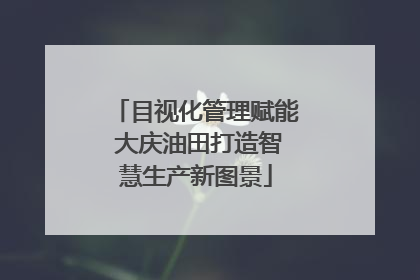 目视化管理赋能 大庆油田打造智慧生产新图景