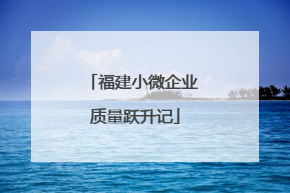 福建小微企业质量跃升记