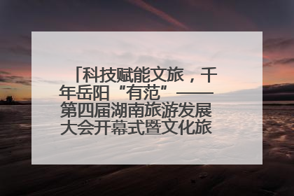 科技赋能文旅，千年岳阳“有范”——第四届湖南旅游发展大会开幕式暨文化旅游推介会侧记