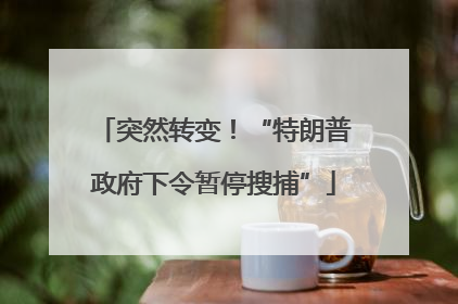 突然转变！“特朗普政府下令暂停搜捕”