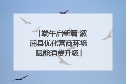 端午启新篇 溆浦县优化营商环境赋能消费升级