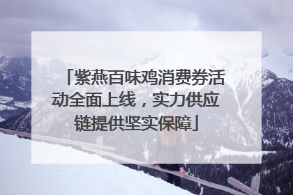 紫燕百味鸡消费券活动全面上线，实力供应链提供坚实保障
