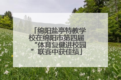 绵阳盐亭特教学校在绵阳市第四届“体育复健进校园”联赛中获佳绩