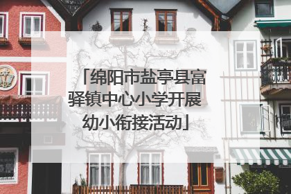 绵阳市盐亭县富驿镇中心小学开展幼小衔接活动