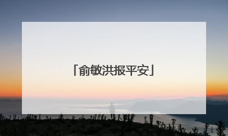 俞敏洪报平安