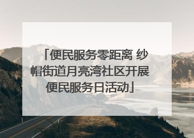 便民服务零距离 纱帽街道月亮湾社区开展便民服务日活动