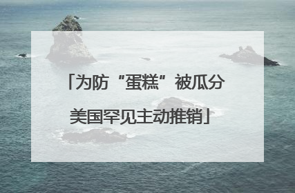为防“蛋糕”被瓜分 美国罕见主动推销