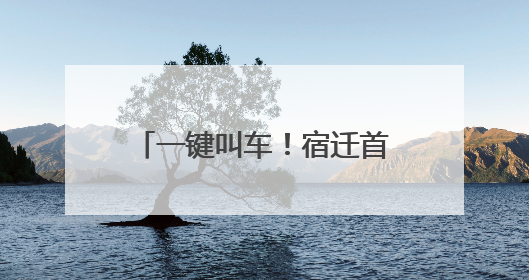 一键叫车！宿迁首个助老打车点启用