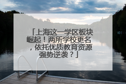 上海这一学区板块崛起！两所学校更名，依托优质教育资源强势逆袭？