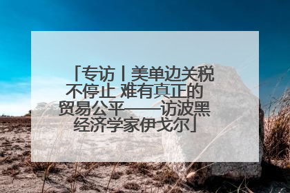 专访丨美单边关税不停止 难有真正的贸易公平——访波黑经济学家伊戈尔