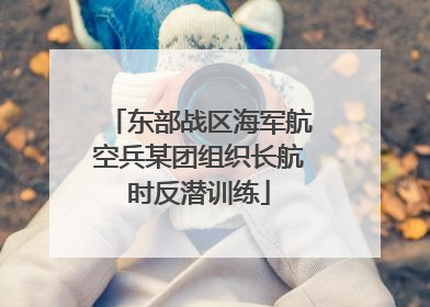 东部战区海军航空兵某团组织长航时反潜训练