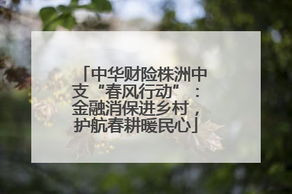 中华财险株洲中支“春风行动”：金融消保进乡村，护航春耕暖民心