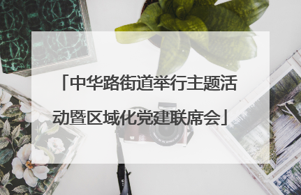 中华路街道举行主题活动暨区域化党建联席会