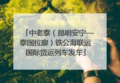 中老泰（昆明安宁—泰国拉廊）铁公海联运国际货运列车发车