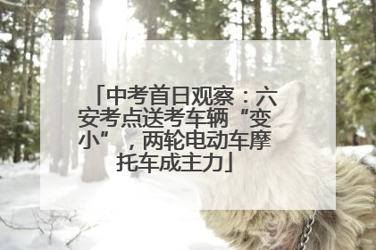 中考首日观察：六安考点送考车辆“变小”，两轮电动车摩托车成主力