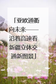 亚欧通衢向未来——沿着高速看新疆立体交通新图景
