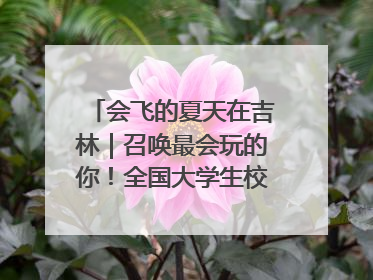 会飞的夏天在吉林｜召唤最会玩的你！全国大学生校园达人吉林探线活动招募中