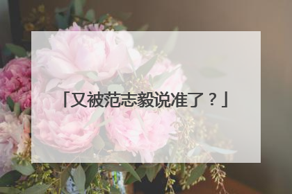 又被范志毅说准了？