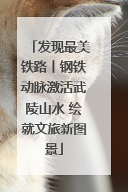 发现最美铁路丨钢铁动脉激活武陵山水 绘就文旅新图景