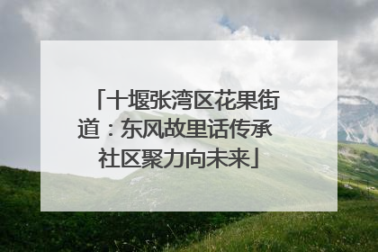 十堰张湾区花果街道：东风故里话传承 社区聚力向未来