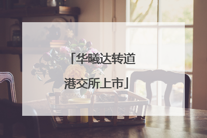 华曦达转道港交所上市