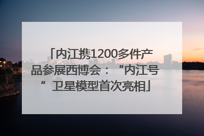 内江携1200多件产品参展西博会：“内江号”卫星模型首次亮相
