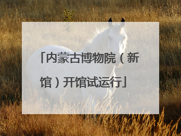 内蒙古博物院（新馆）开馆试运行