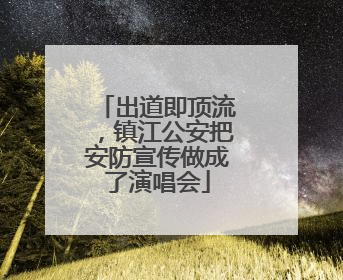 出道即顶流，镇江公安把安防宣传做成了演唱会