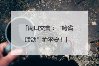 周口交警：“跨省联动”护平安！