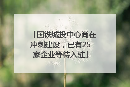 国铁城投中心尚在冲刺建设，已有25家企业等待入驻