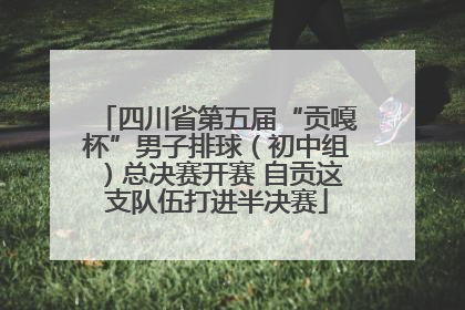 四川省第五届“贡嘎杯”男子排球（初中组）总决赛开赛 自贡这支队伍打进半决赛