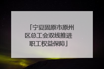 宁夏固原市原州区总工会双线推进职工权益保障
