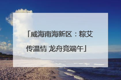 威海南海新区：粽艾传温情 龙舟竞端午