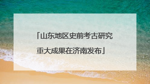 山东地区史前考古研究重大成果在济南发布