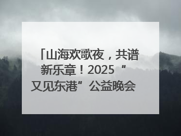 山海欢歌夜，共谱新乐章！2025“又见东港”公益晚会奏响文旅强音