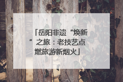 岳阳非遗“焕新”之旅：老技艺点燃旅游新烟火