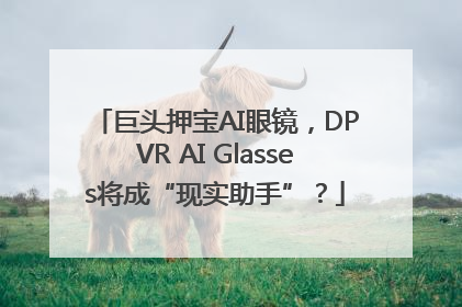 巨头押宝AI眼镜，DPVR AI Glasses将成“现实助手”？